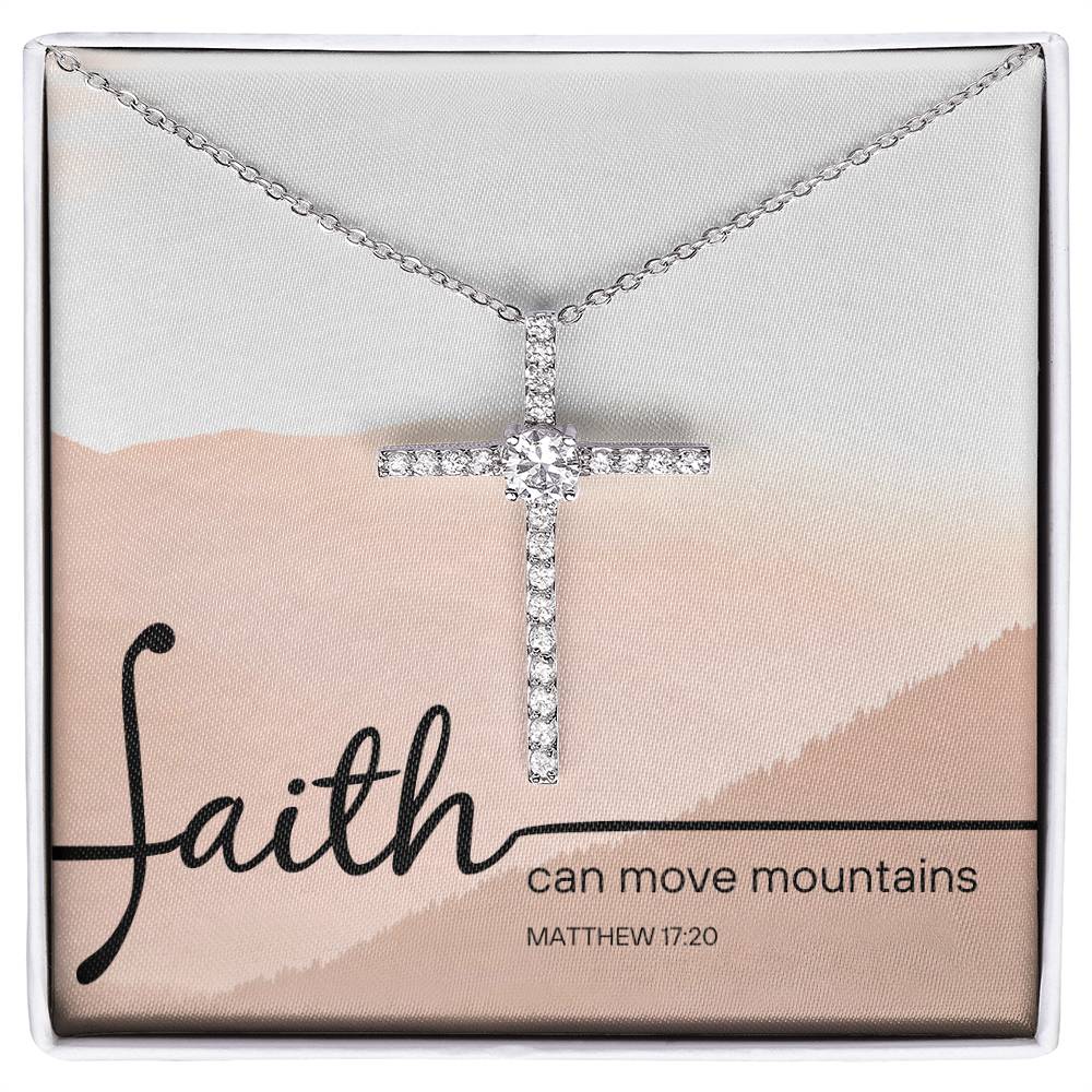 Faith can move hot sale mountains necklace