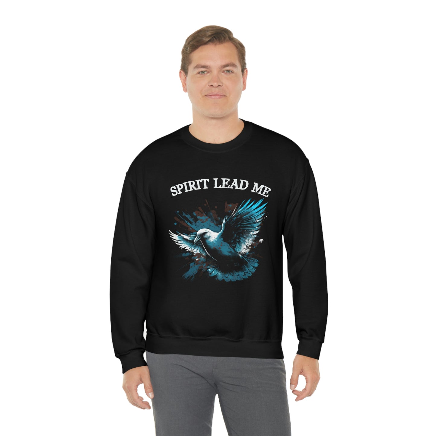 Spirit Lead Me Dove Christian Crewneck Sweatshirt