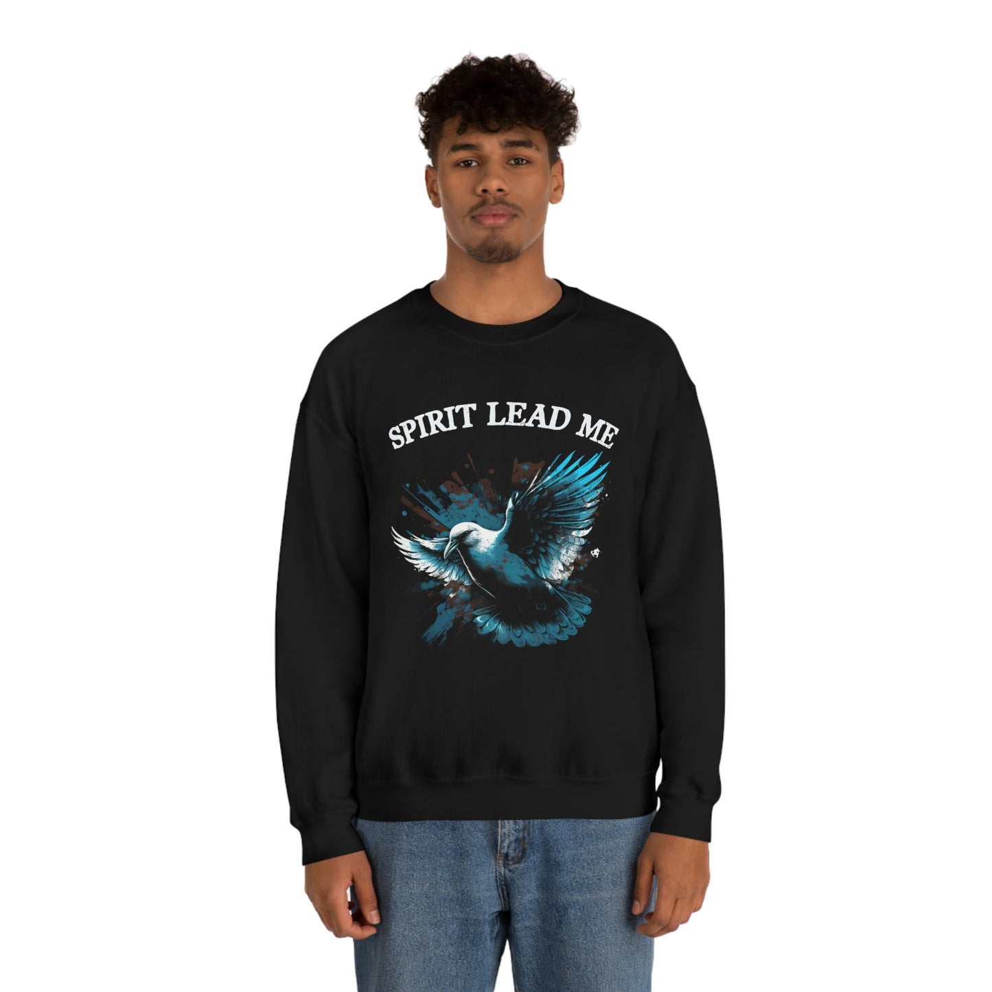 Spirit Lead Me Dove Christian Crewneck Sweatshirt