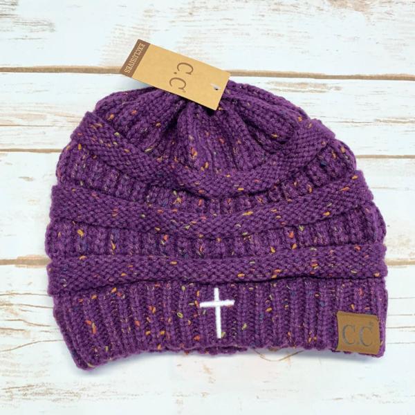 Flecked Cross Classic CC Beanie