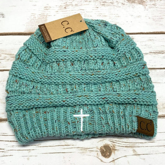 Flecked Cross Classic CC Beanie