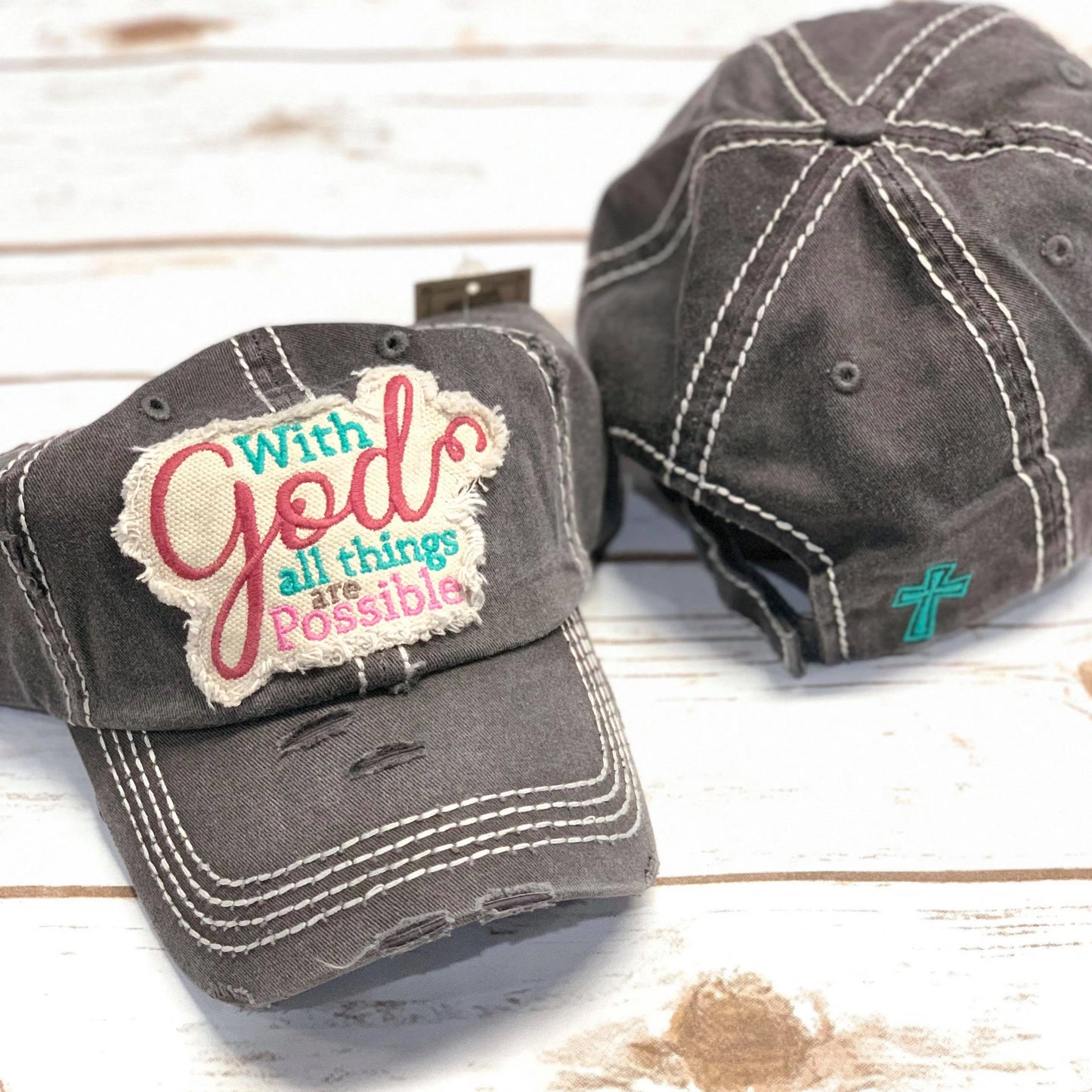 Vintage With God All Things Are Possible Hat