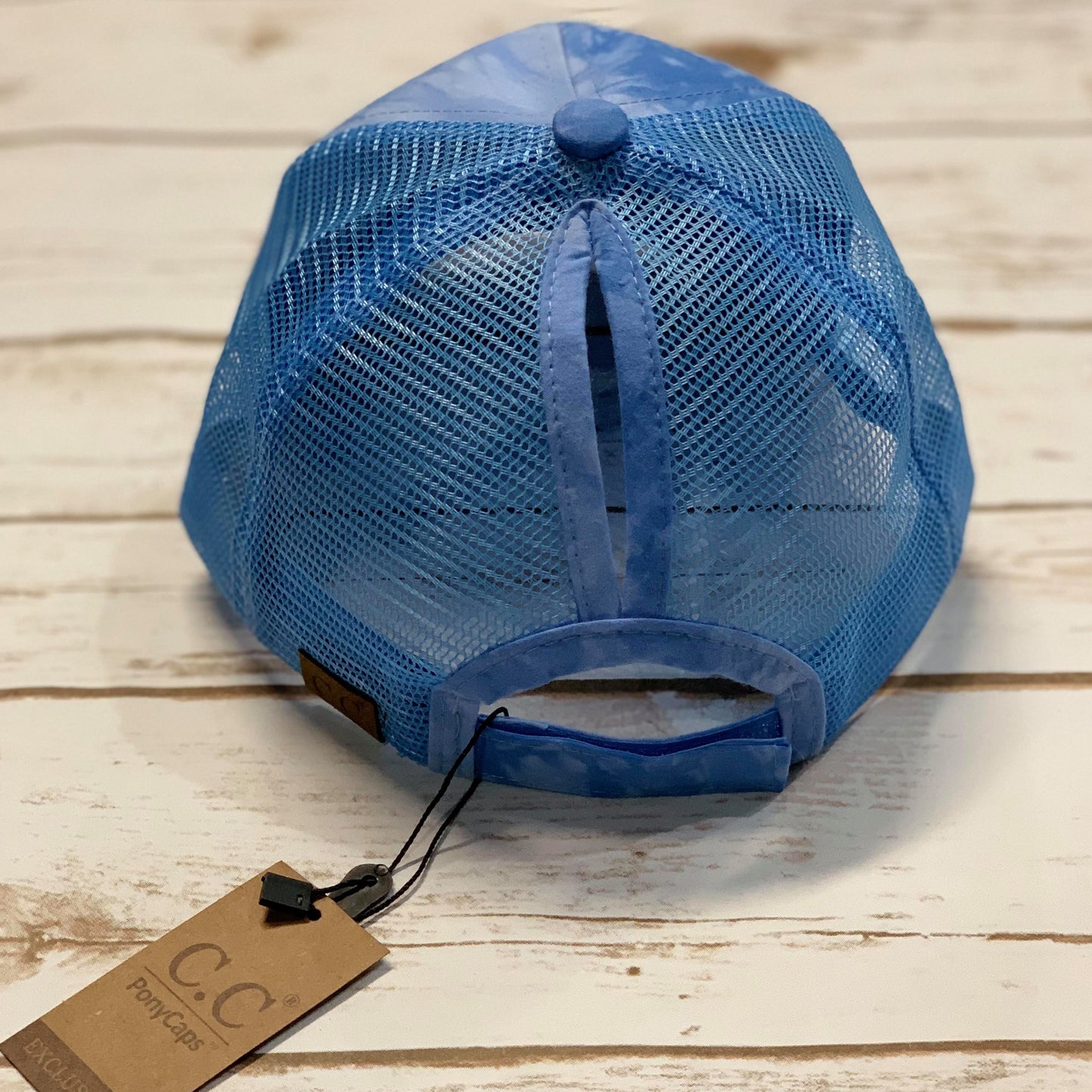 Faith Cross Tie Dye Ponytail Cap