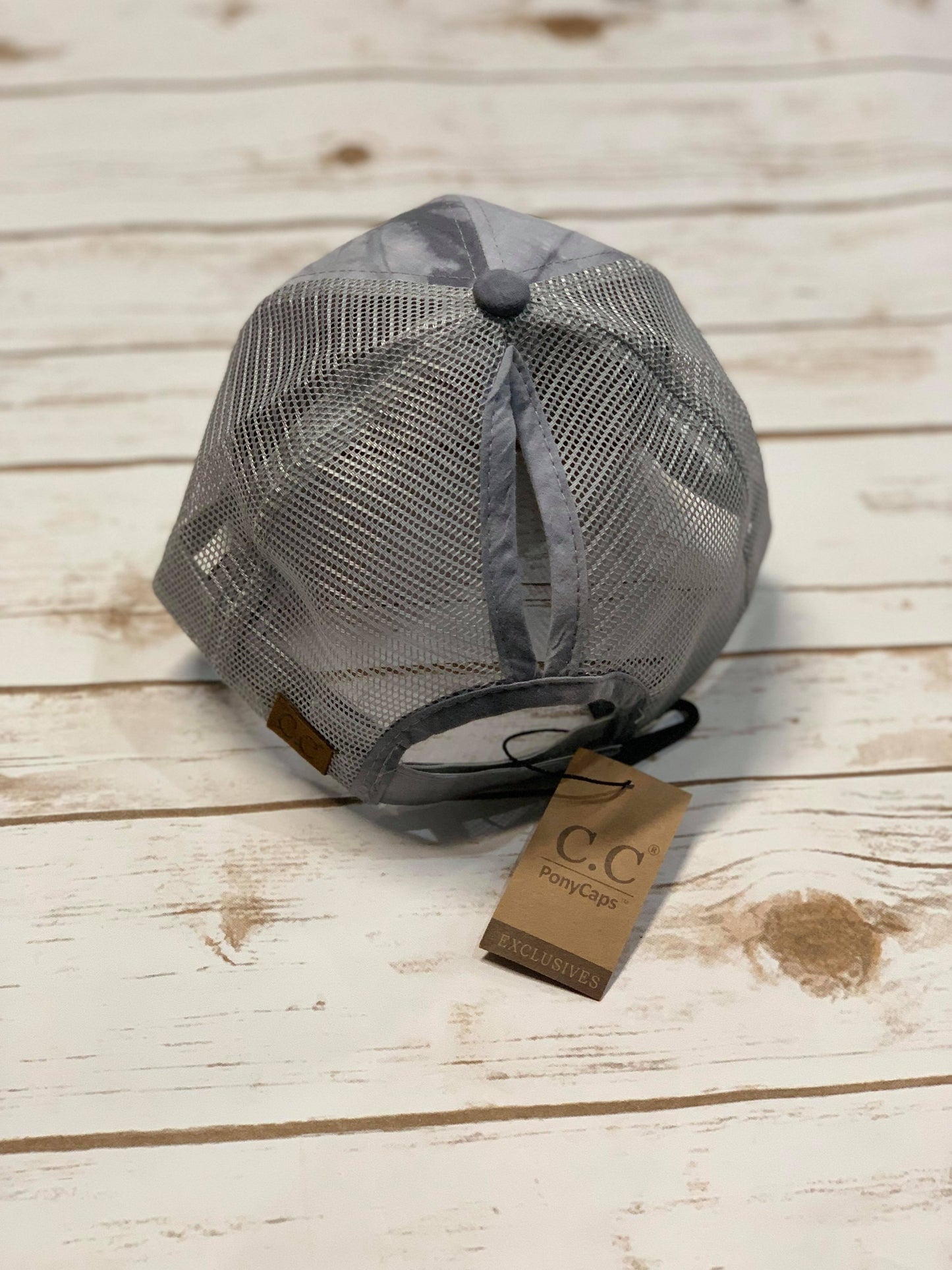 Faith Cross Tie Dye Ponytail Cap