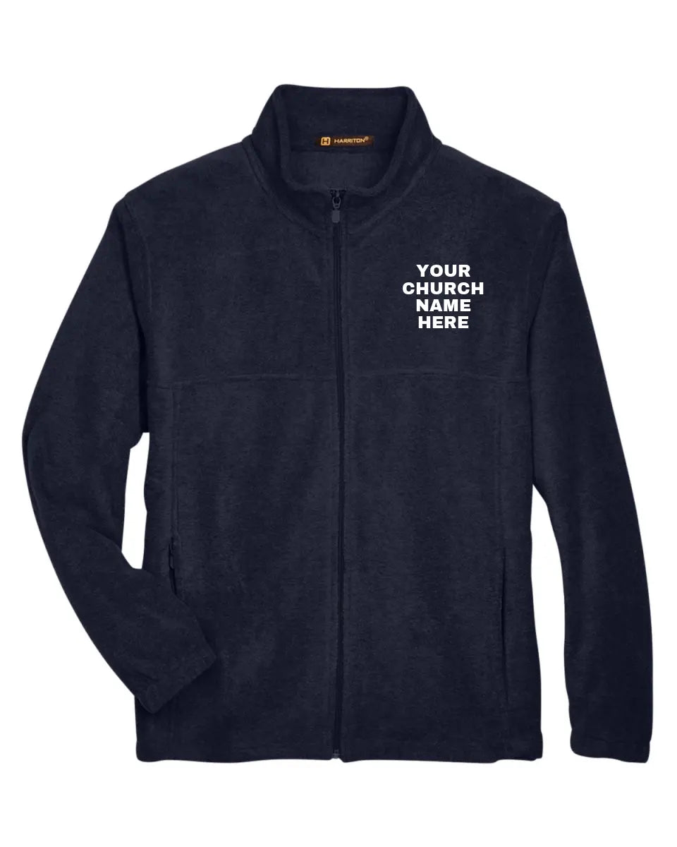 Mens Personalized Church Premium Full-Zip Fleece