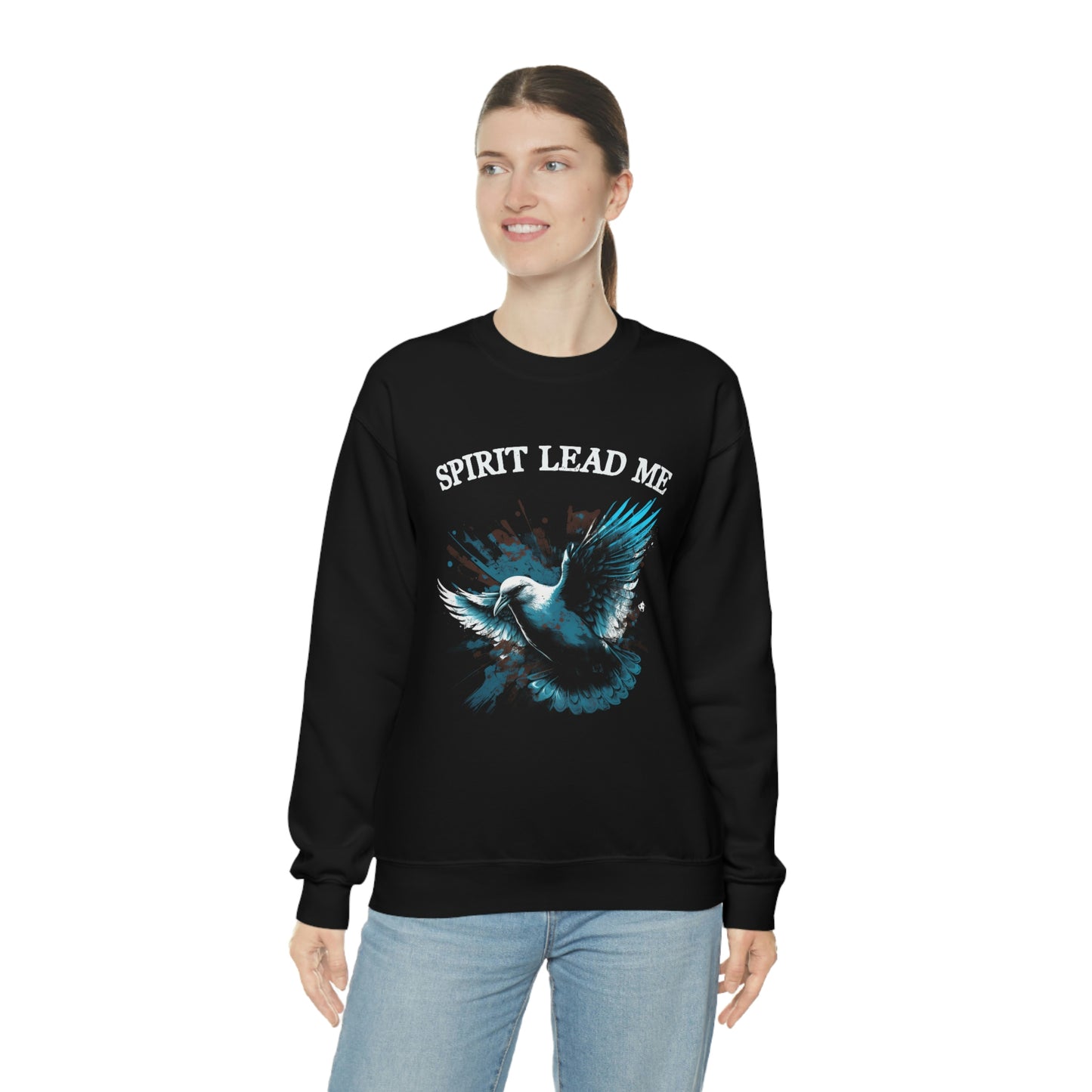 Spirit Lead Me Dove Christian Crewneck Sweatshirt