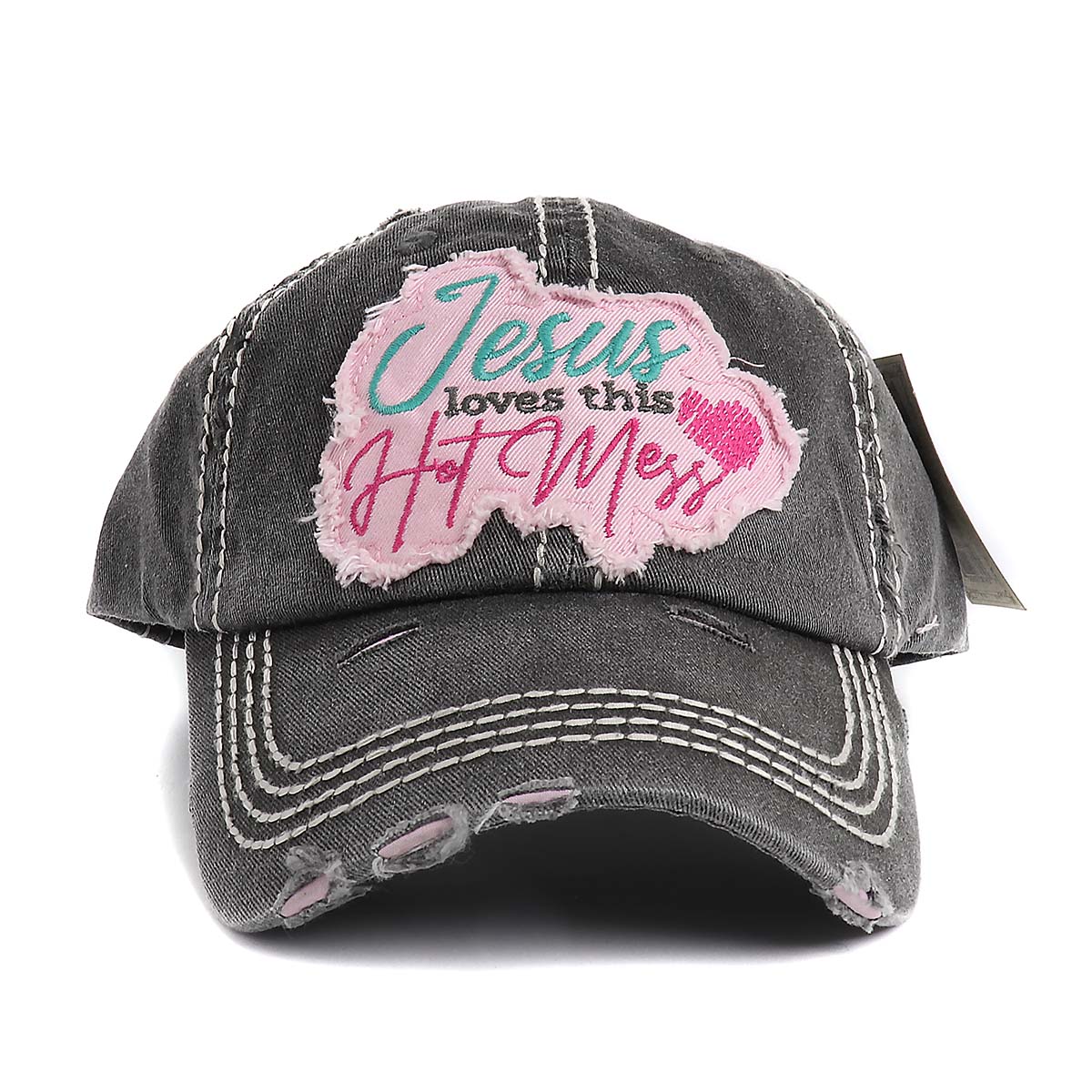 Vintage Jesus Loves This Hot Mess Hat