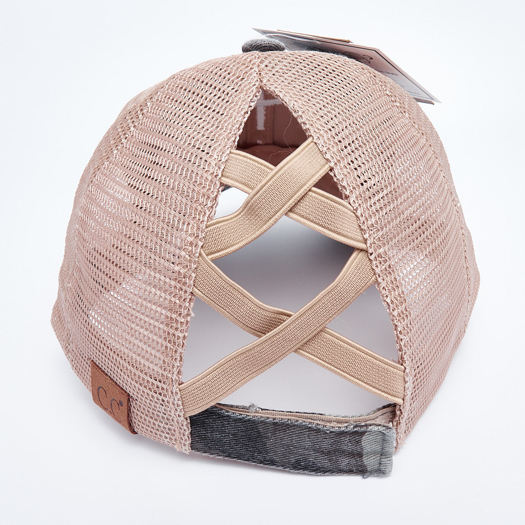 Cross Criss Cross Ponytail Hat
