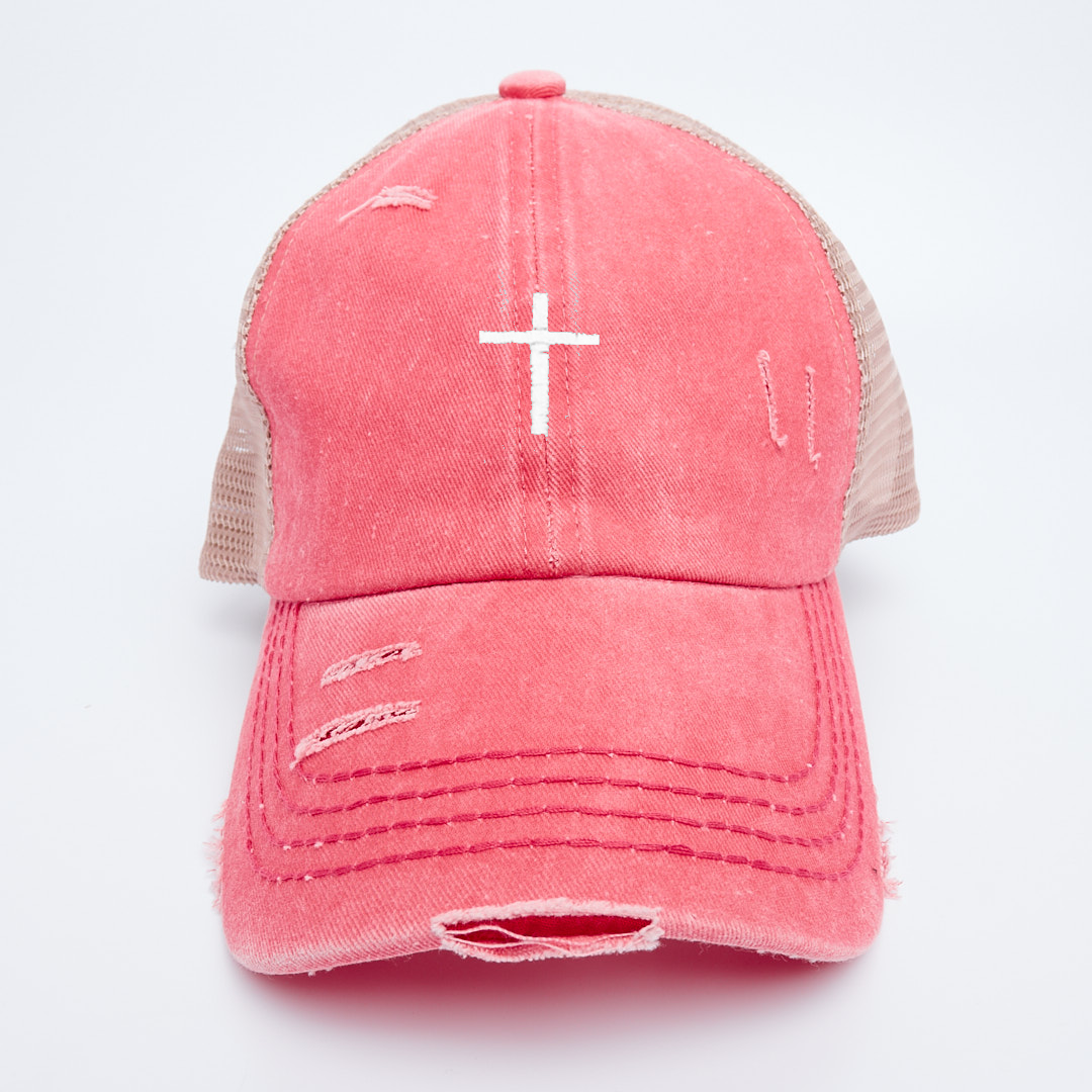Cross Criss Cross Ponytail Hat