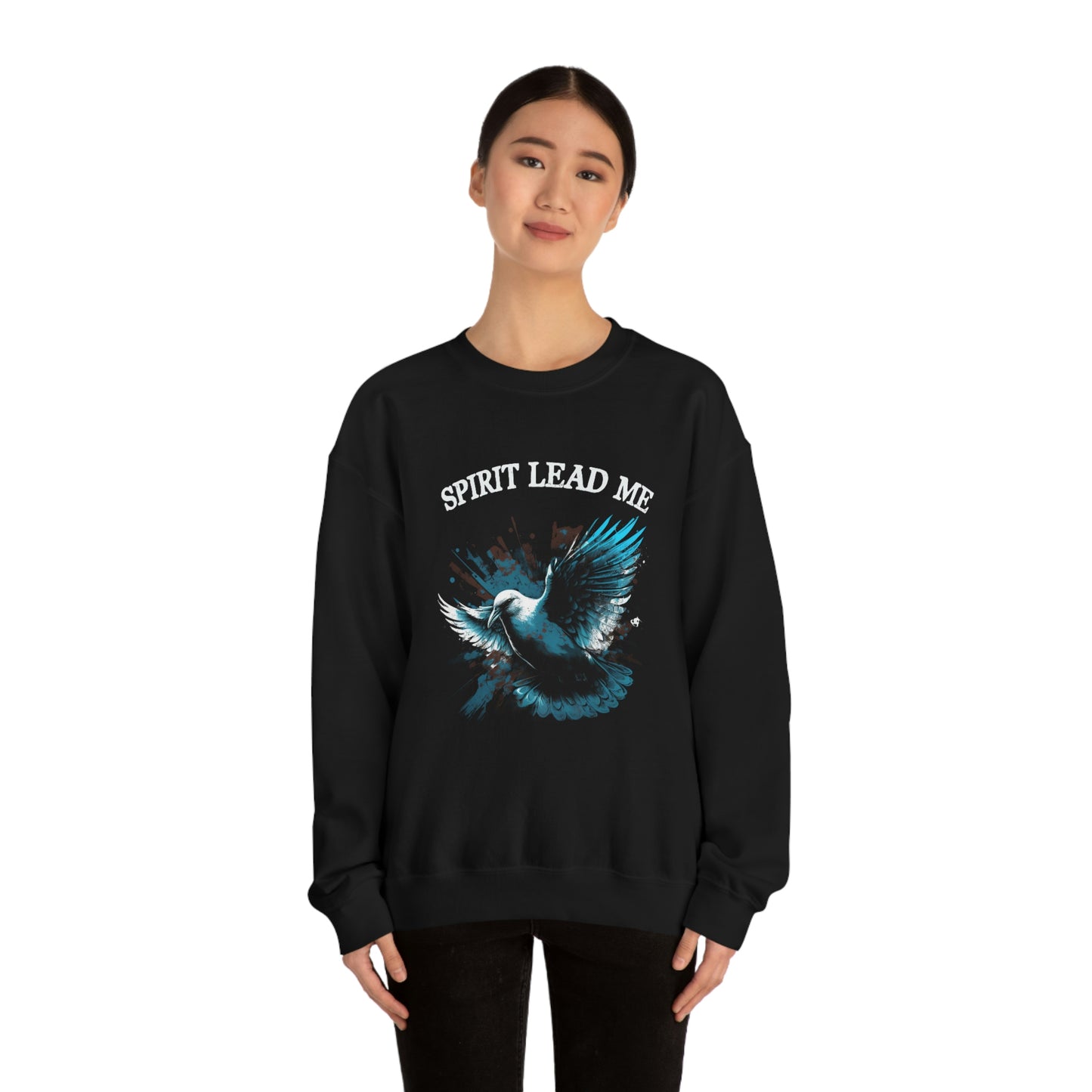 Spirit Lead Me Dove Christian Crewneck Sweatshirt