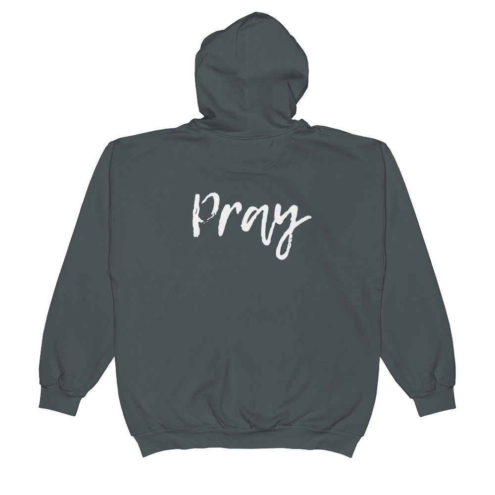 Pray script Unisex Zip Hoodie
