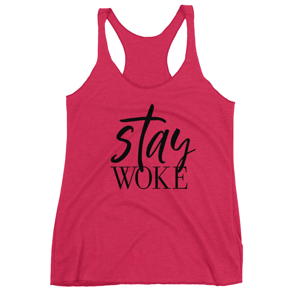 Stay Woke Racerback Tank