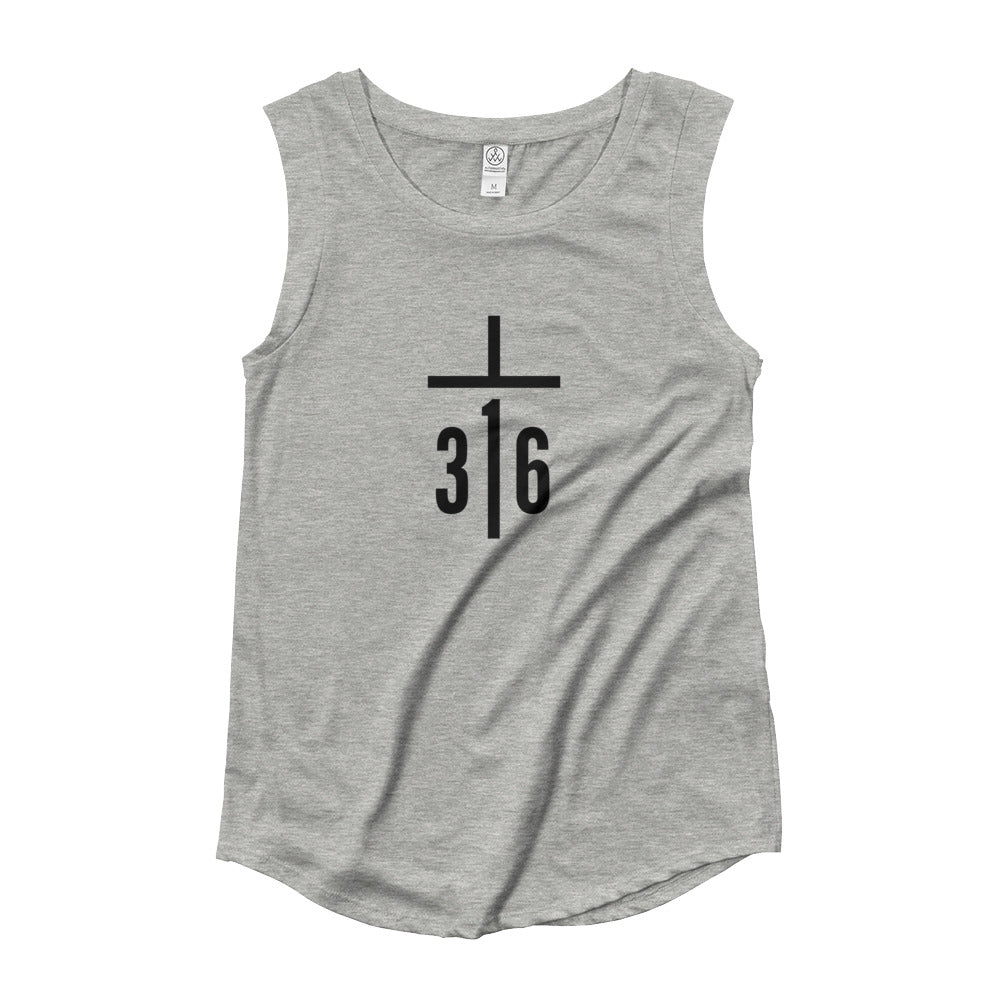 3:16 Ladies’ Cap Sleeve T-Shirt