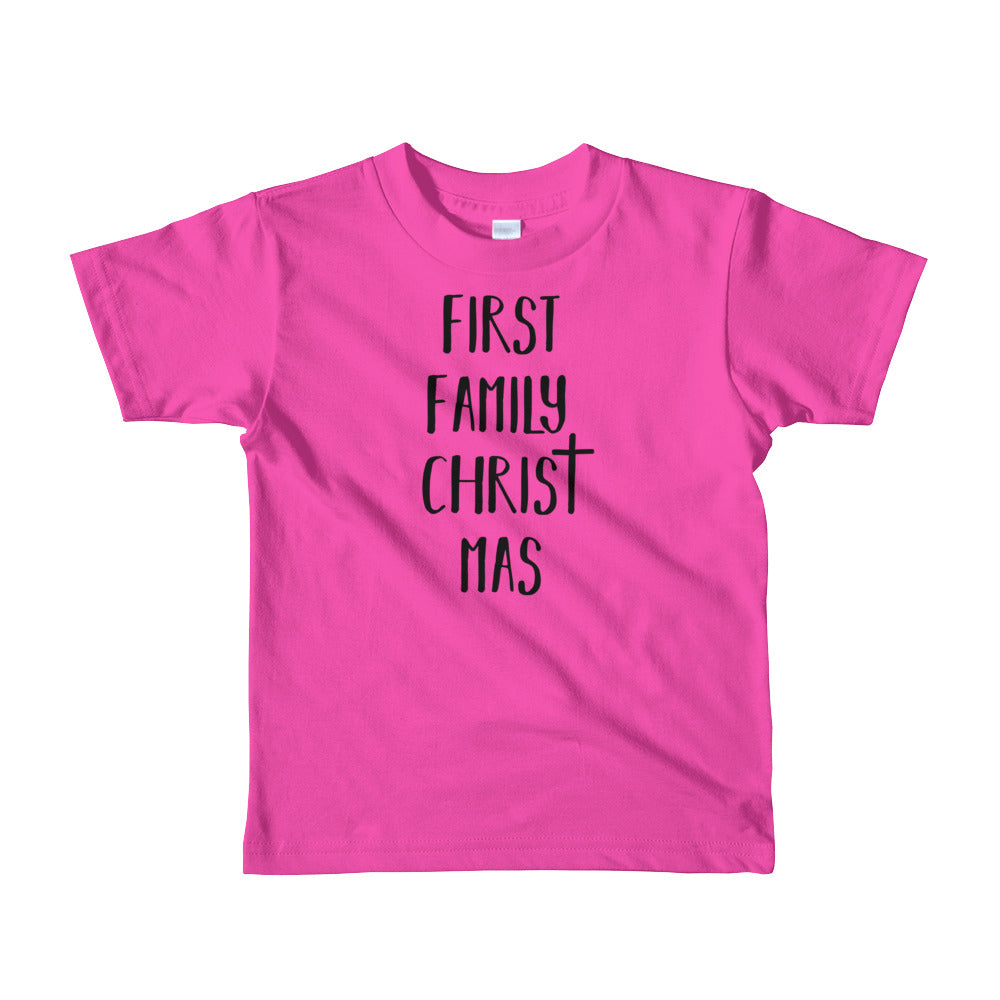 First Family Christmas kids t-shirt
