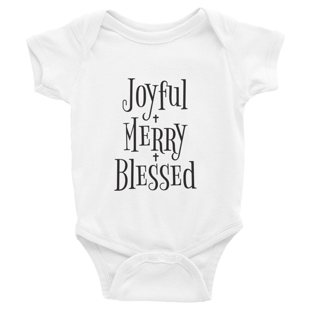 Joyful Merry Blessed Infant Bodysuit