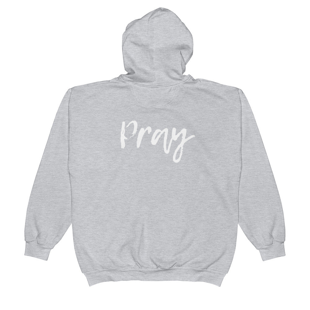 Pray script Unisex Zip Hoodie