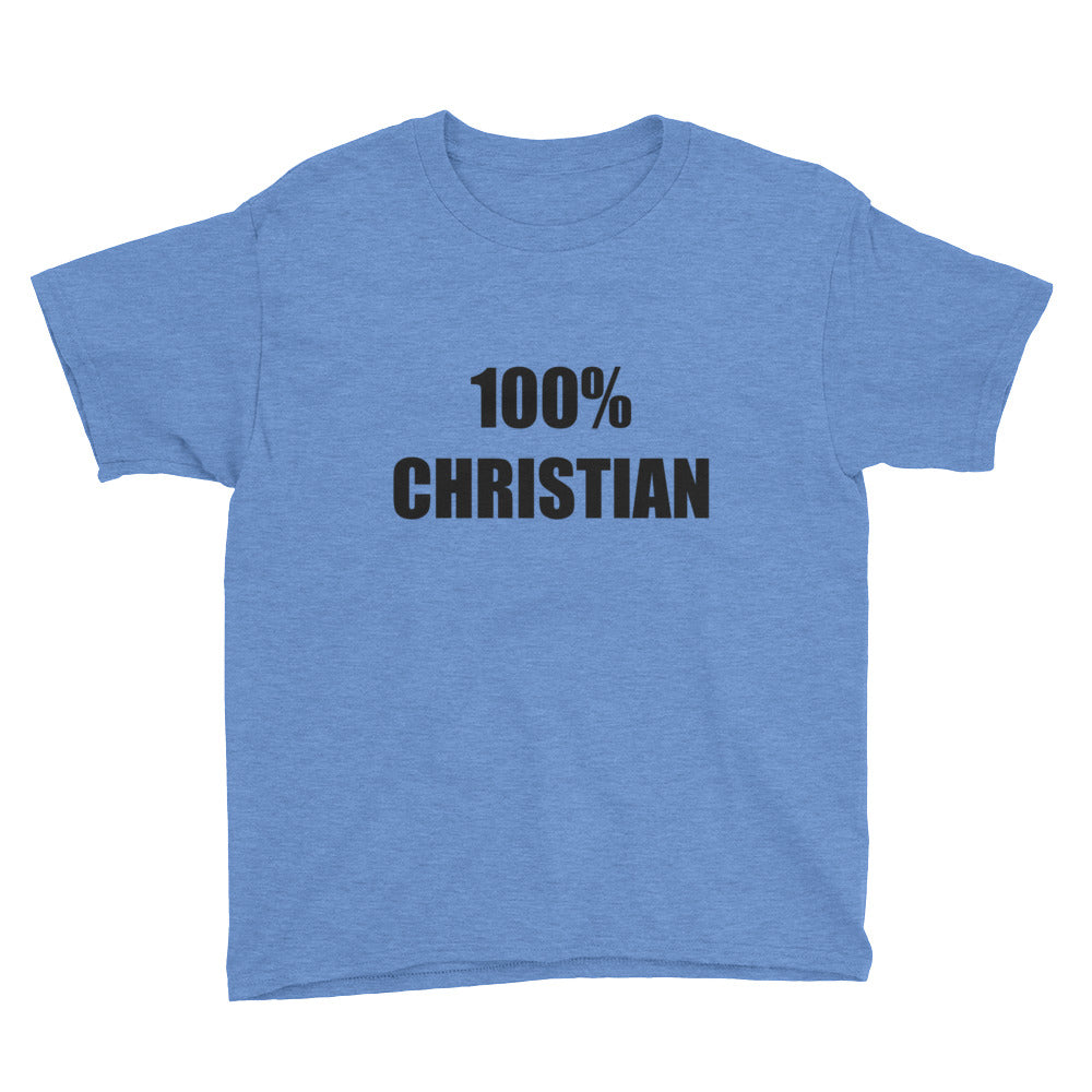 100% Christian Youth Lightweight Fashion T-Shirt