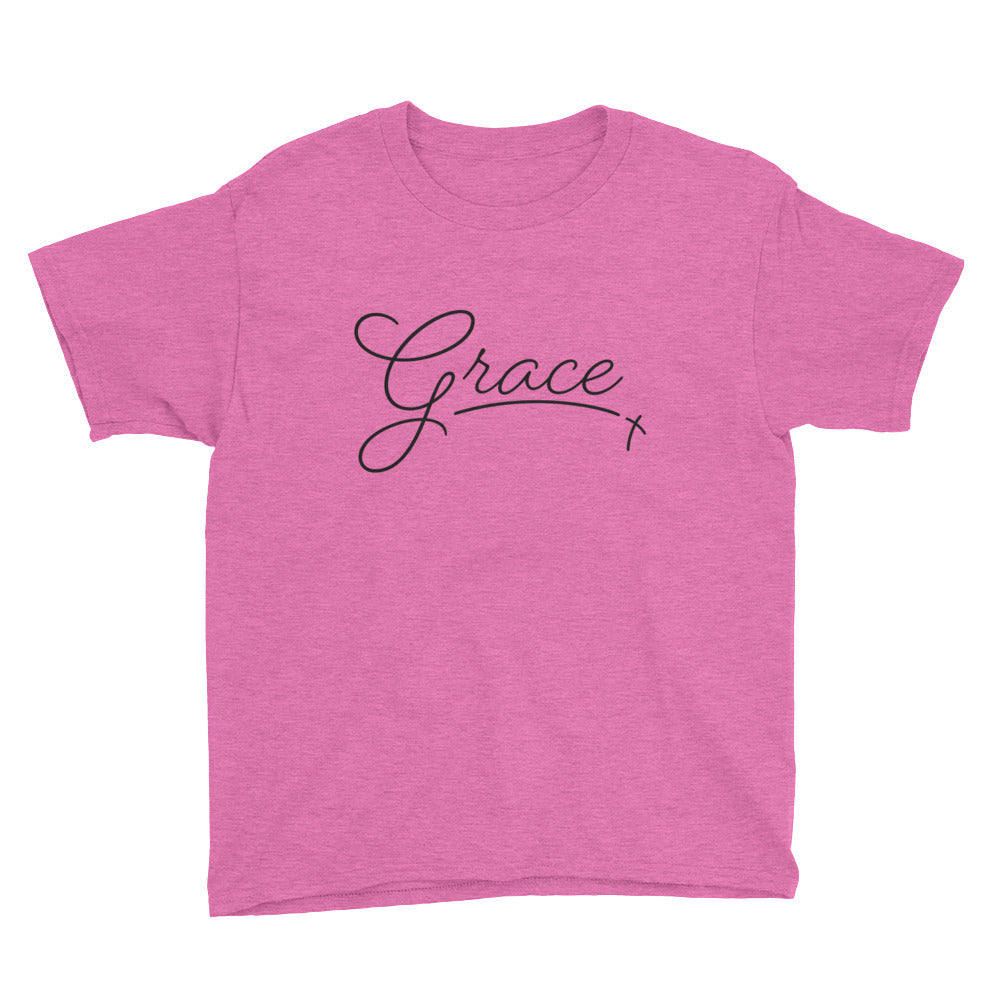 Grace Script Youth Short Sleeve T-Shirt