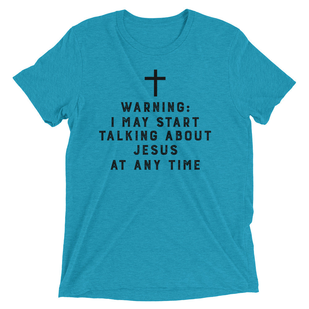 Warning Triblend Unisex Tee