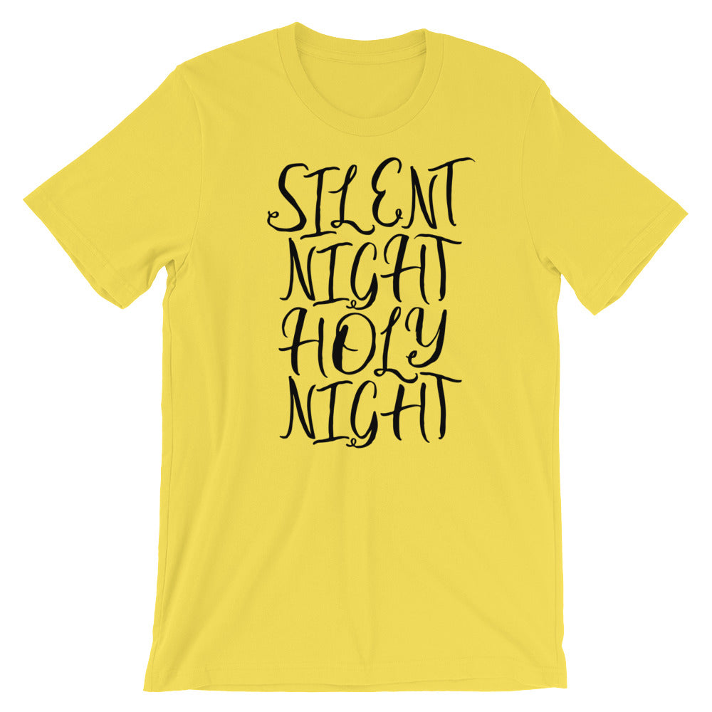 Silent Night script Unisex T-Shirt