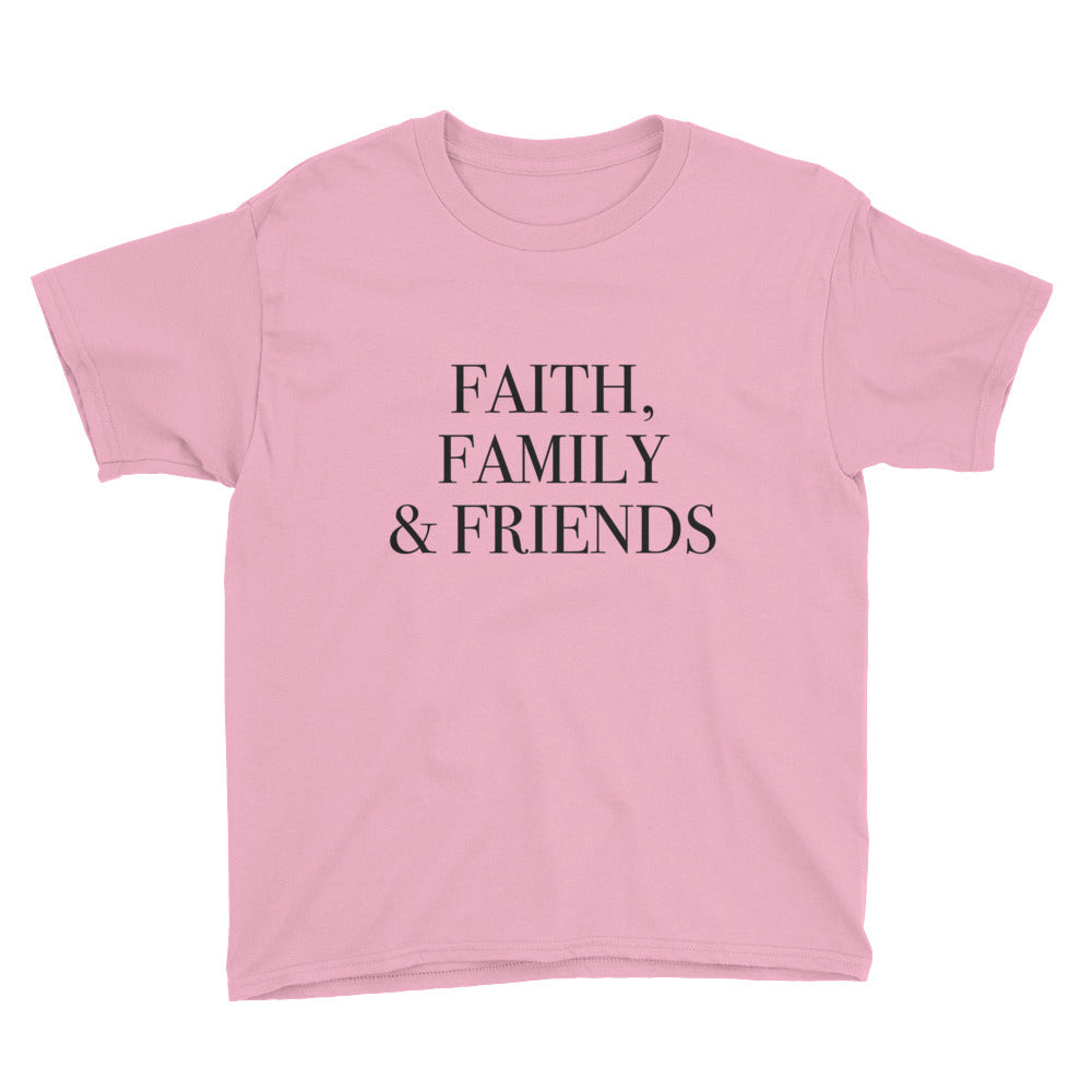 Faith Family and Friends Youth Short Sleeve T-Shirt
