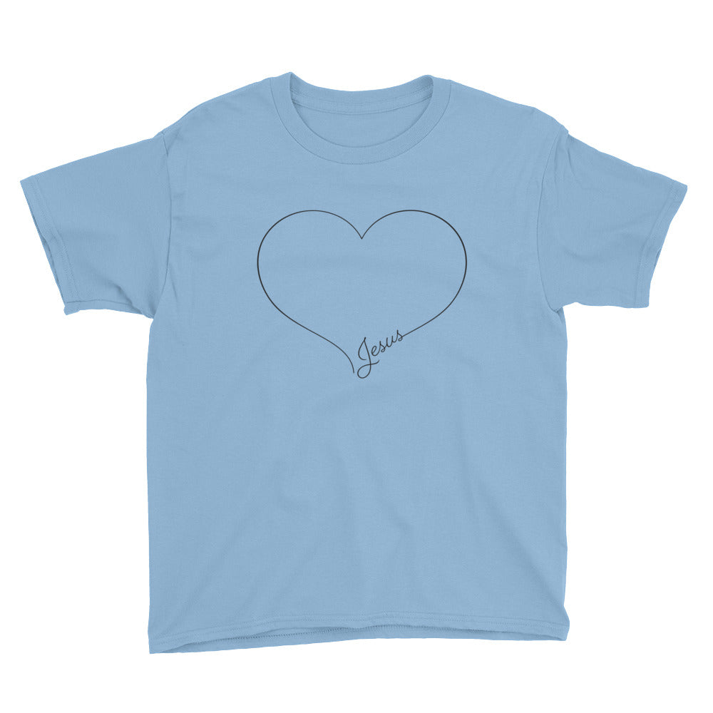 Love Script Youth Short Sleeve T-Shirt