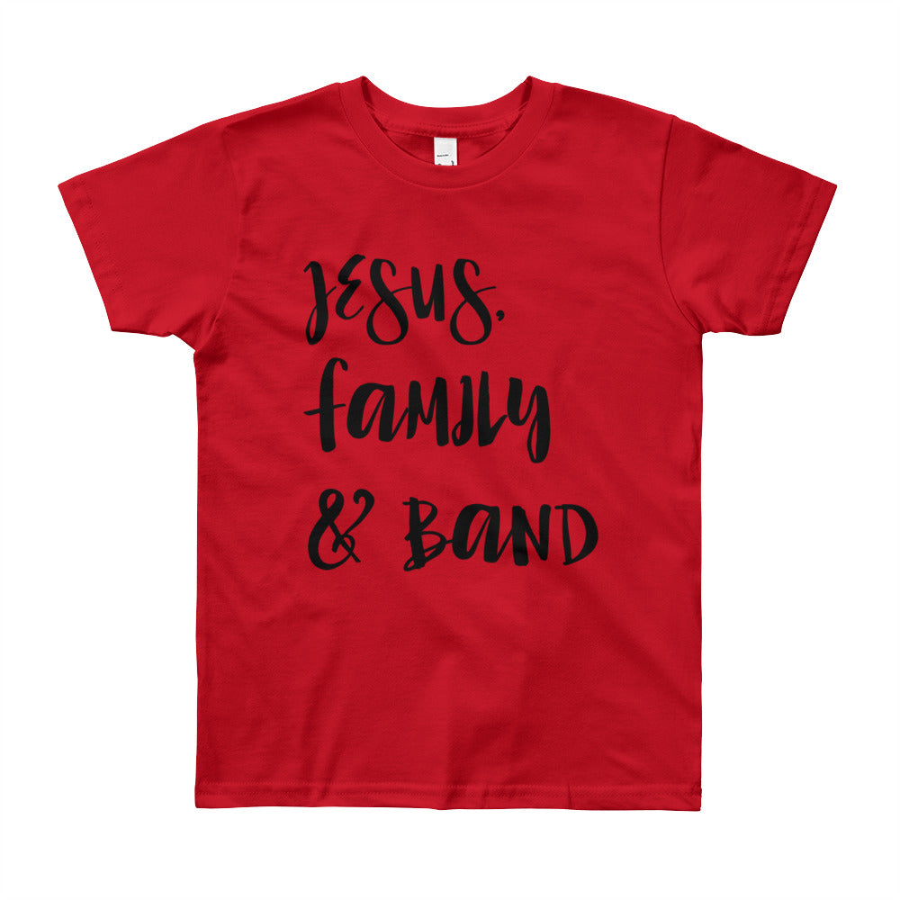 JESUS Family and Band Youth Short Sleeve T-Shirt