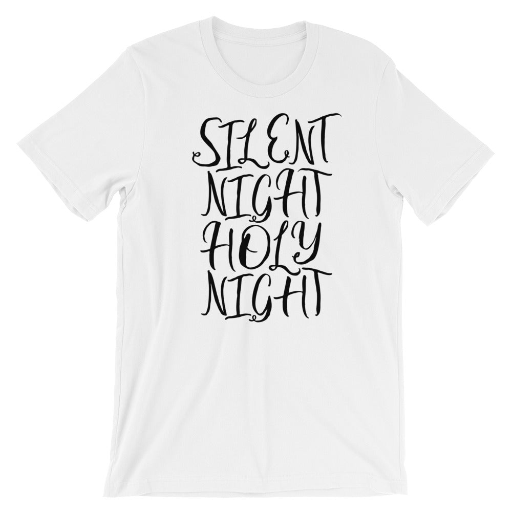 Silent Night script Unisex T-Shirt