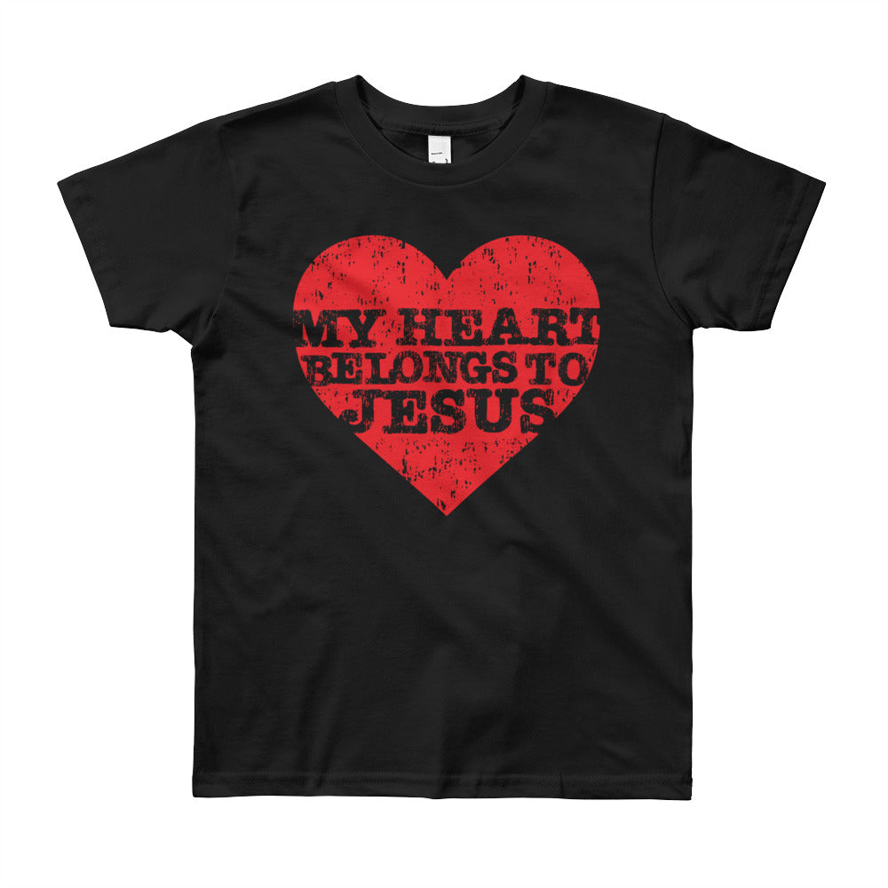 My Heart Belongs Love Youth Short Sleeve T-Shirt