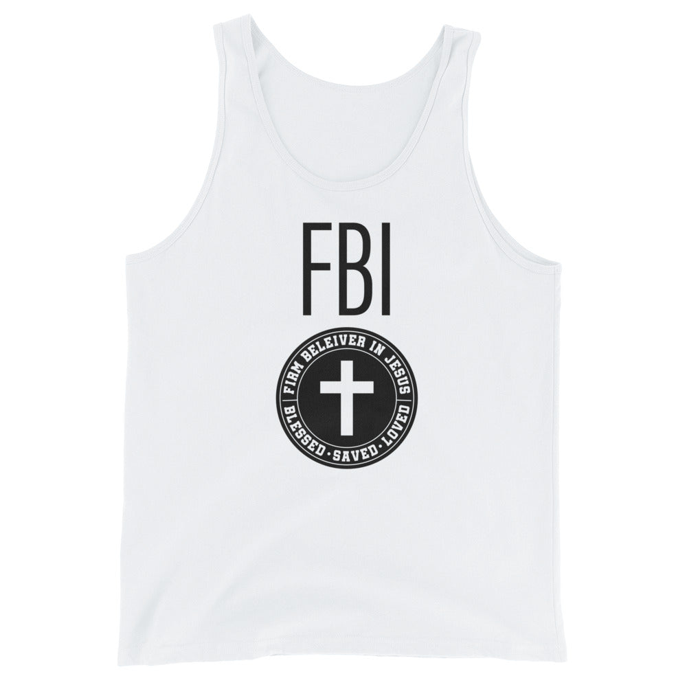 Firm Believer in Christ FBI Unisex Tank Top