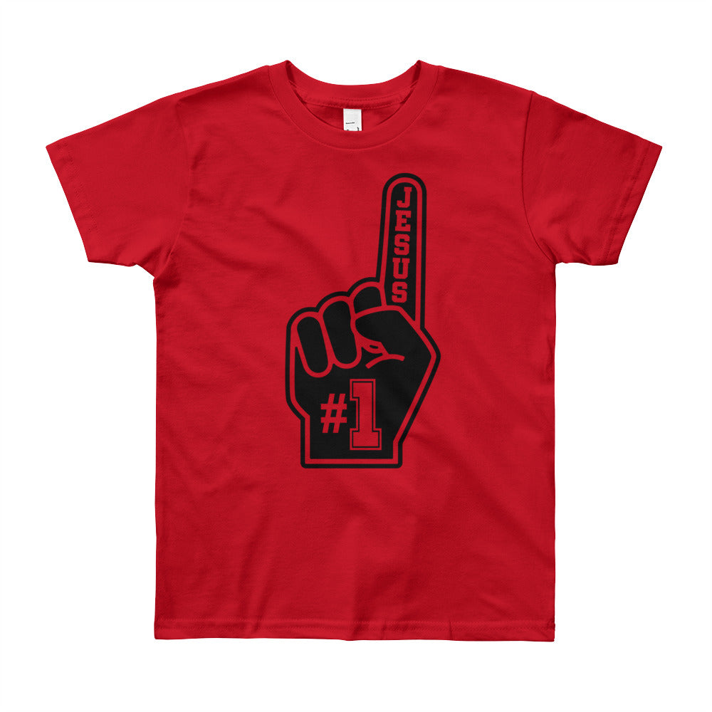 Jesus #1 Youth Short Sleeve T-Shirt