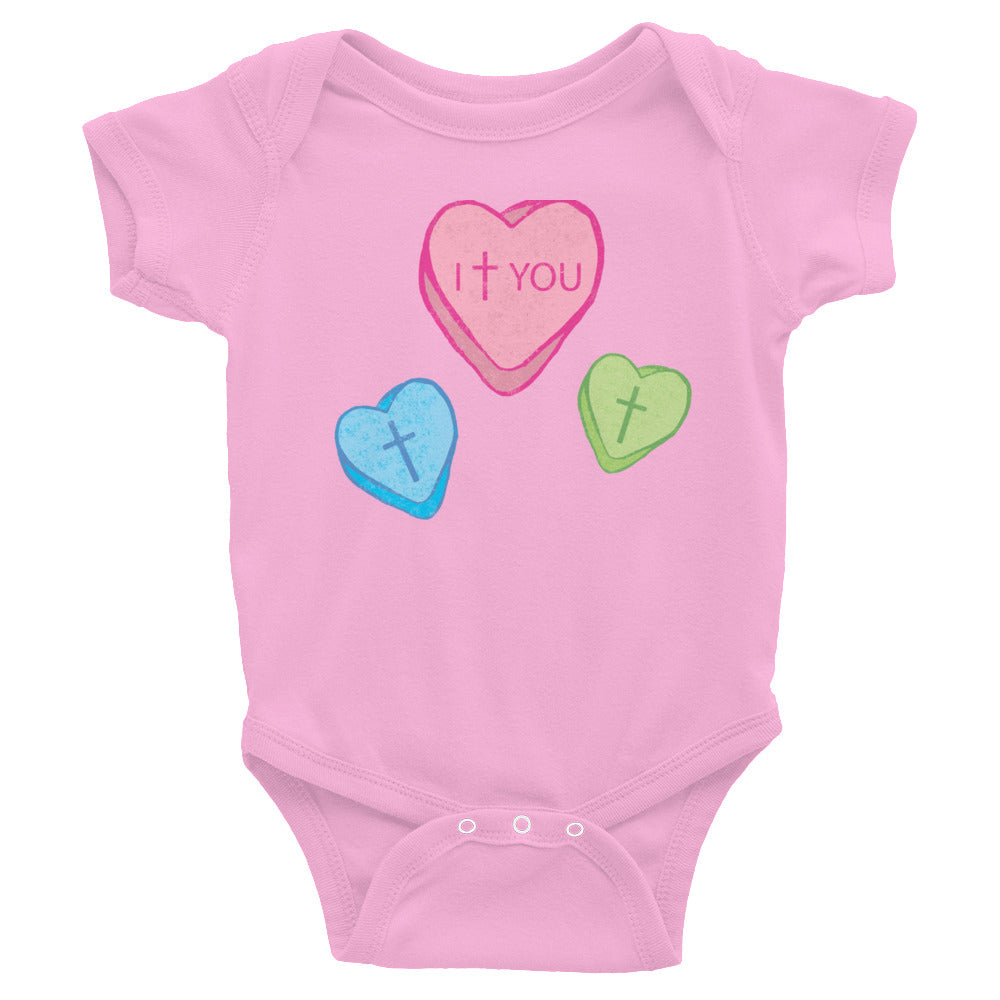 Love Candy Heart Infant Bodysuit