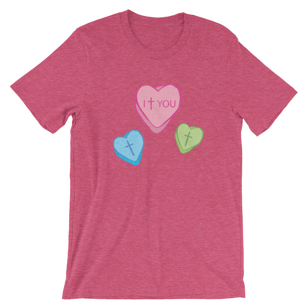 Love Candy Heart Unisex T-Shirt