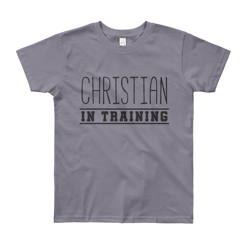 Christian in Training Youth Short Sleeve T-Shirt