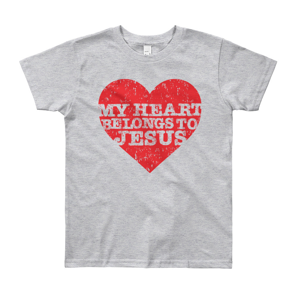 My Heart Belongs Love Youth Short Sleeve T-Shirt