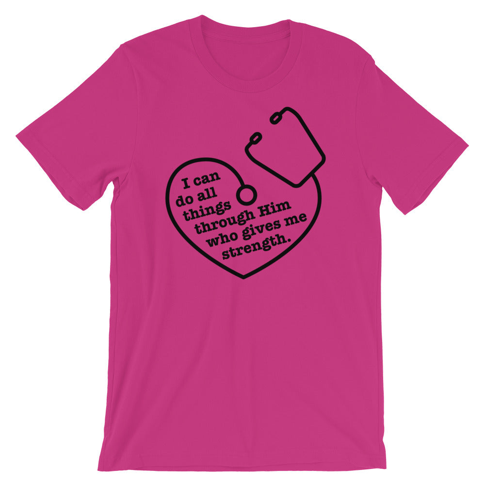 All things through him Stethoscope - Unisex T-Shirt