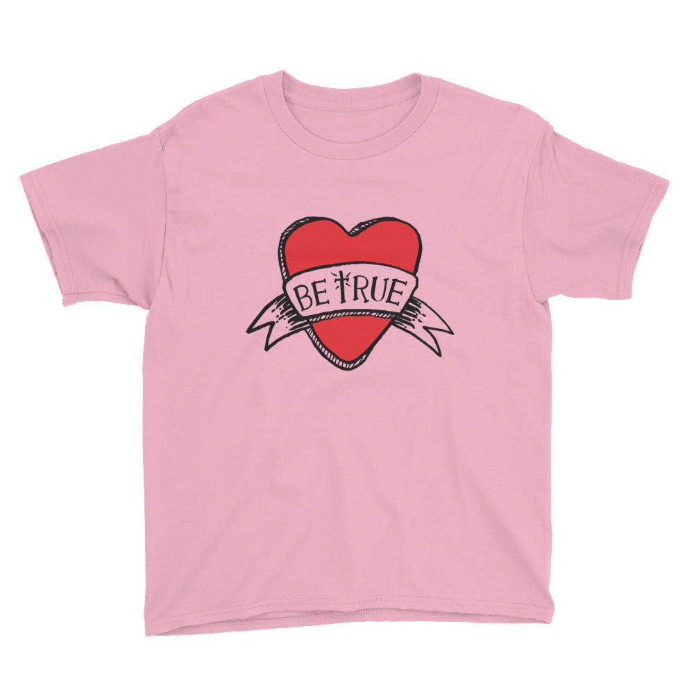 Be True Love Banner Youth Short Sleeve T-Shirt