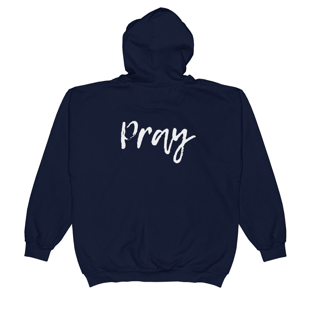 Pray script Unisex Zip Hoodie
