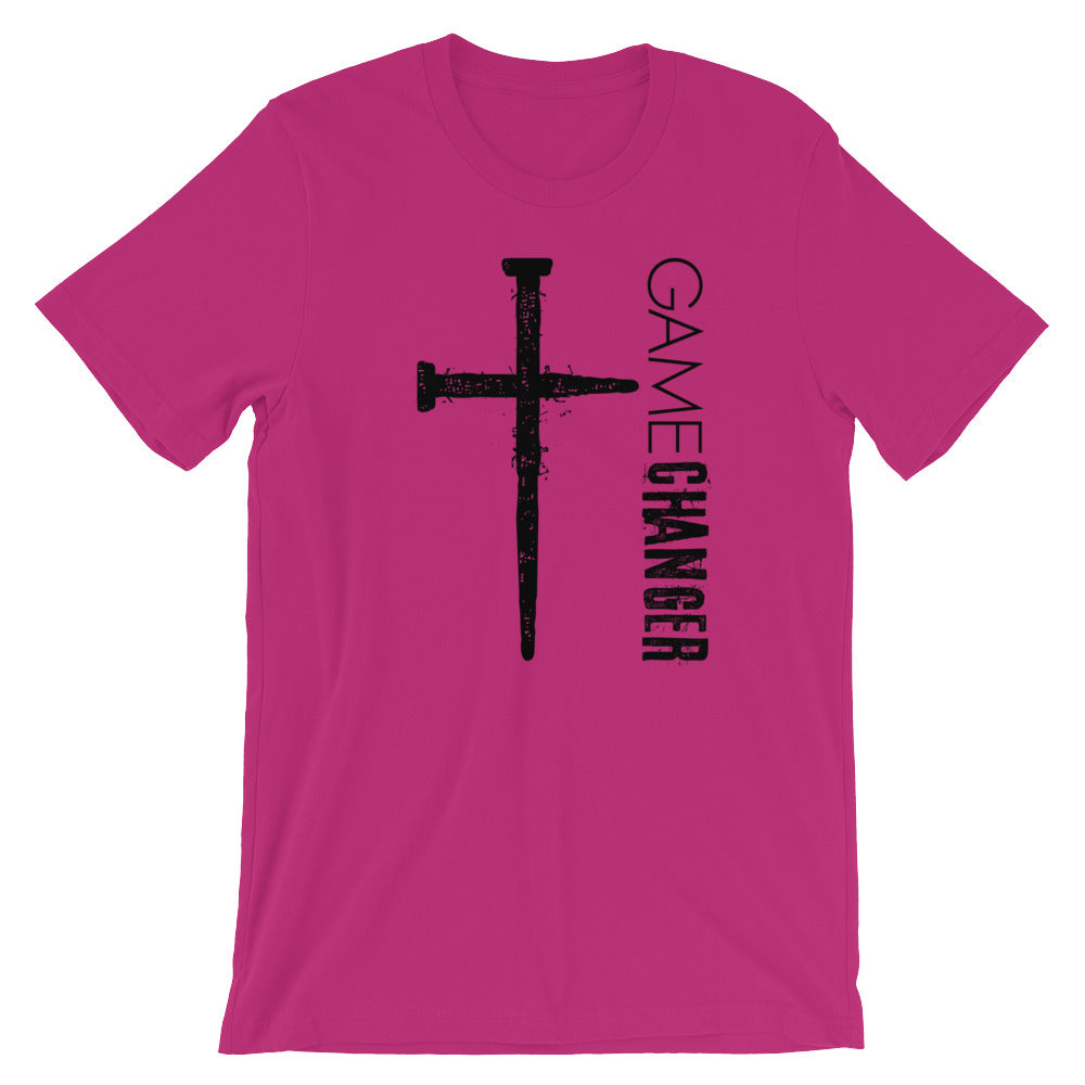 Game Changer Unisex Short Sleeve Jersey T-Shirt with Tear Away Label