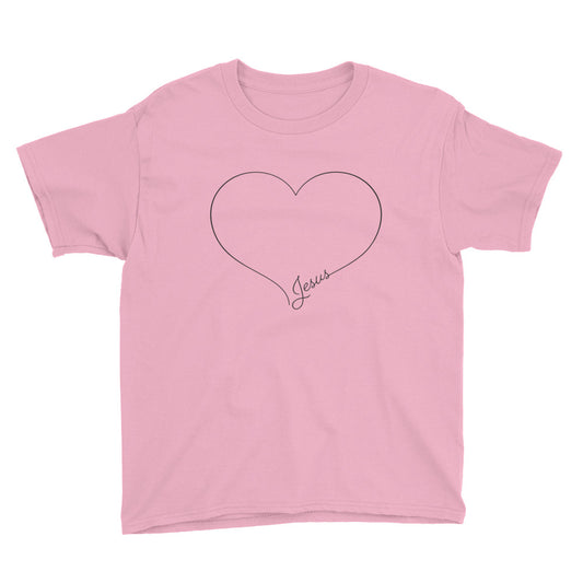 Love Script Youth Short Sleeve T-Shirt