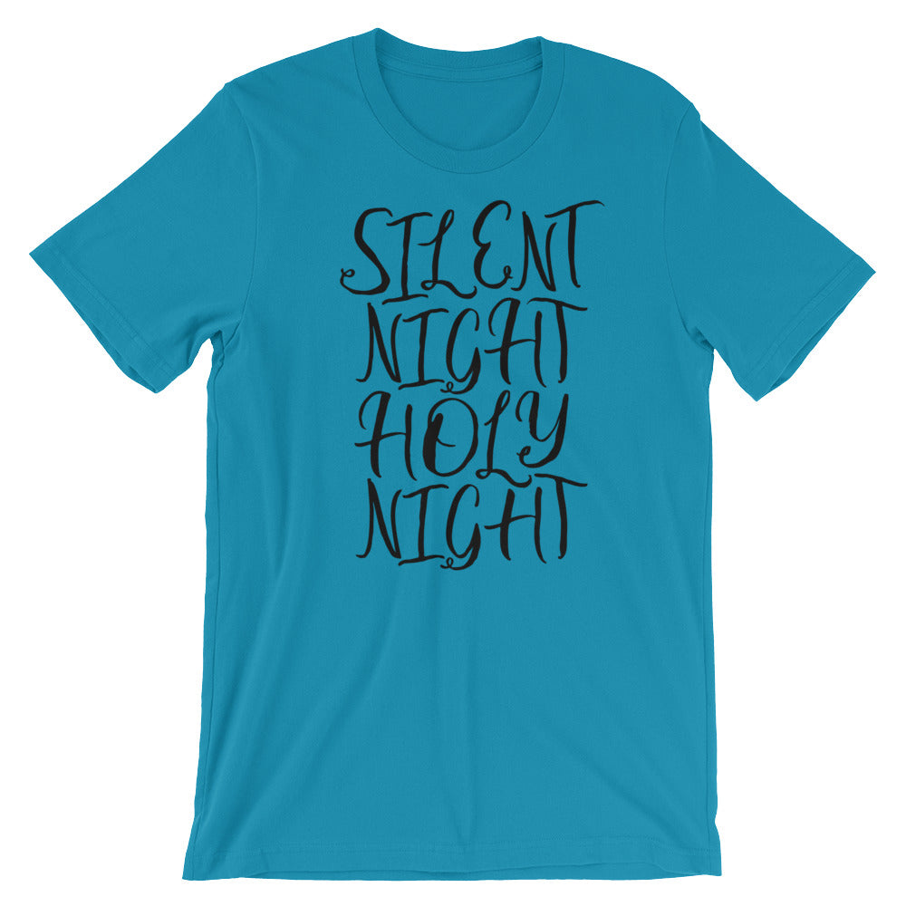 Silent Night script Unisex T-Shirt