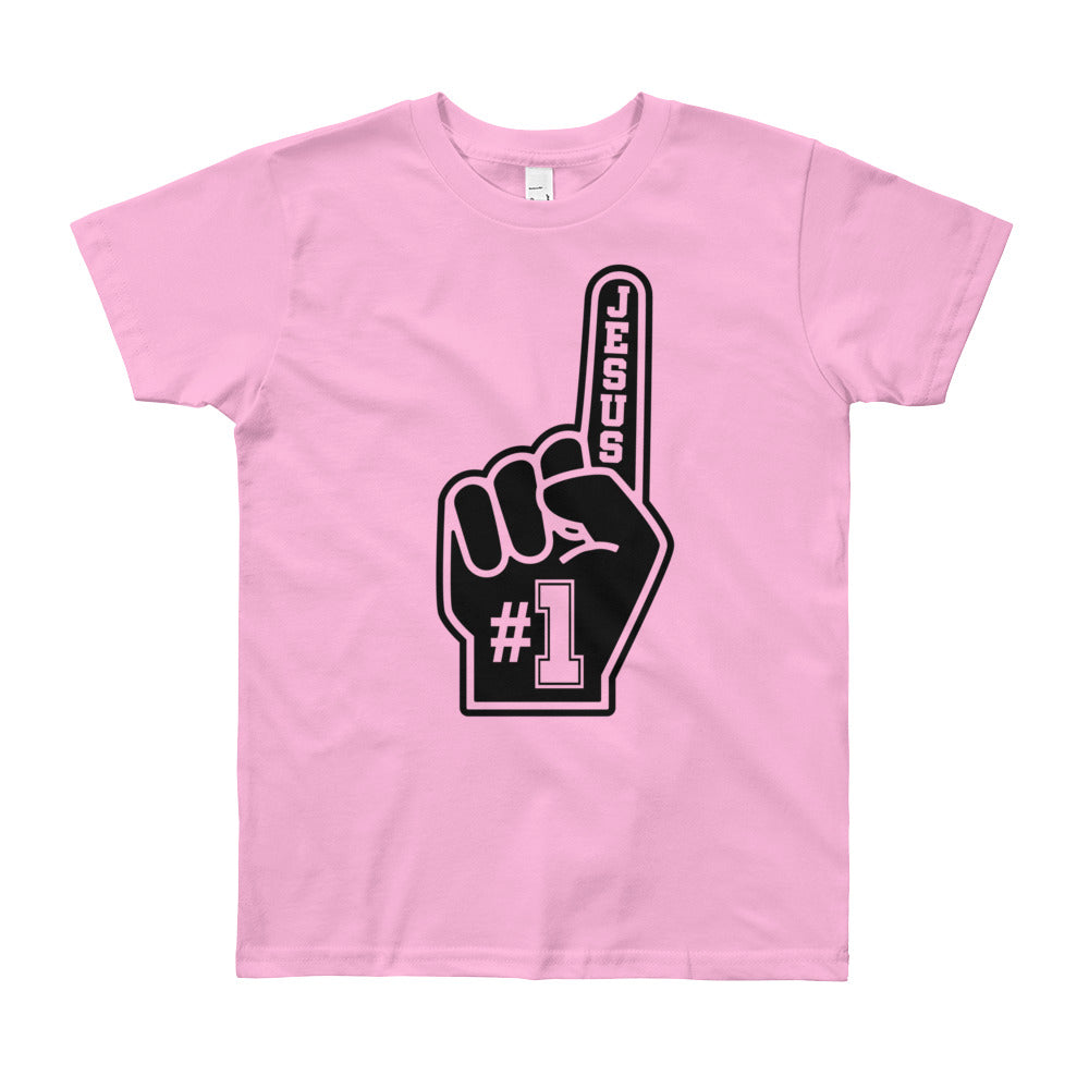 Jesus #1 Youth Short Sleeve T-Shirt