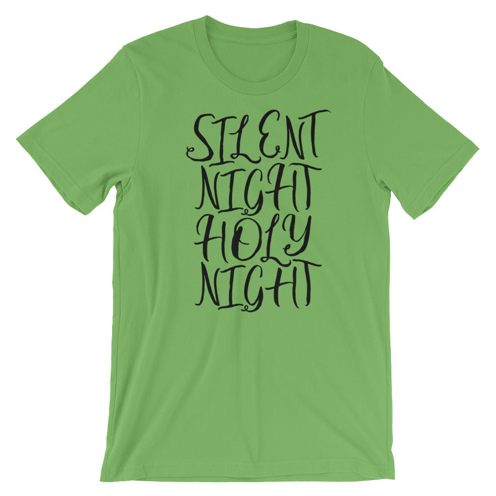 Silent Night script Unisex T-Shirt