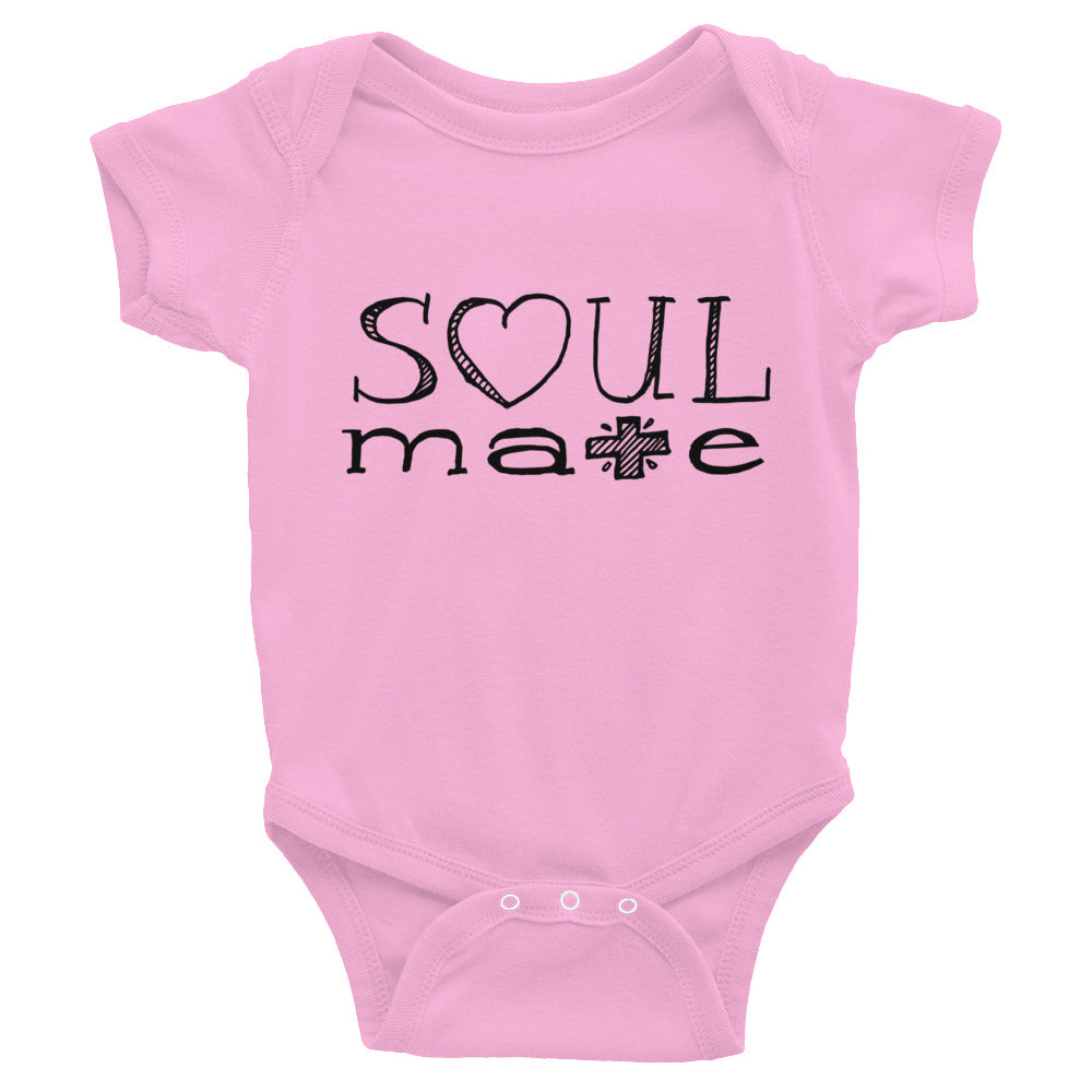 Love Soul Mate Hand Drawn Infant Bodysuit