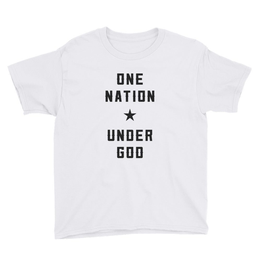 One Nation Under God Youth Short Sleeve T-Shirt