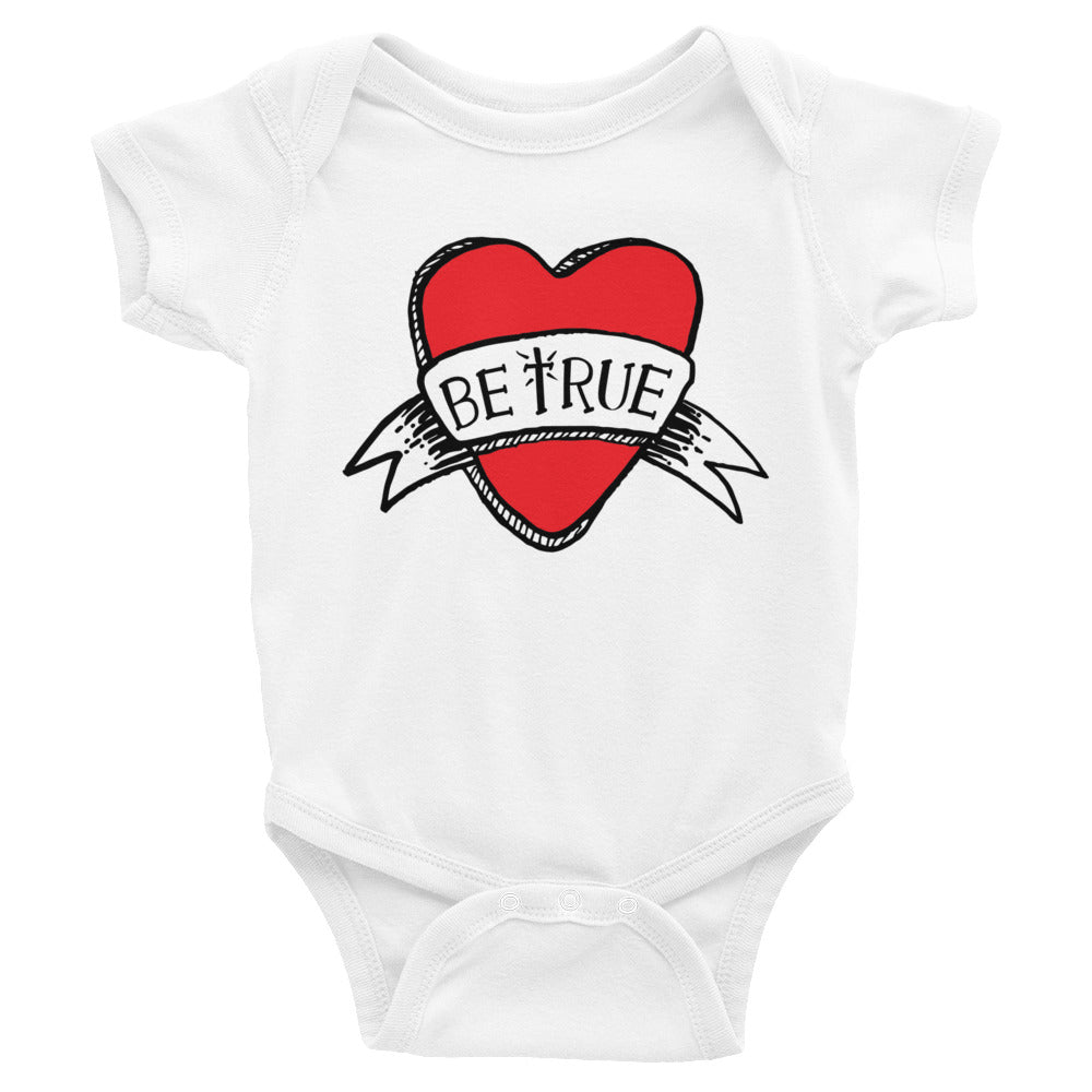 Be True Love Banner Infant Bodysuit