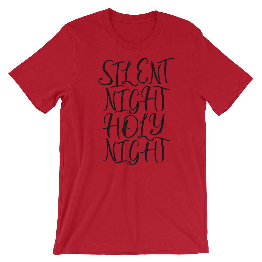 Silent Night script Unisex T-Shirt