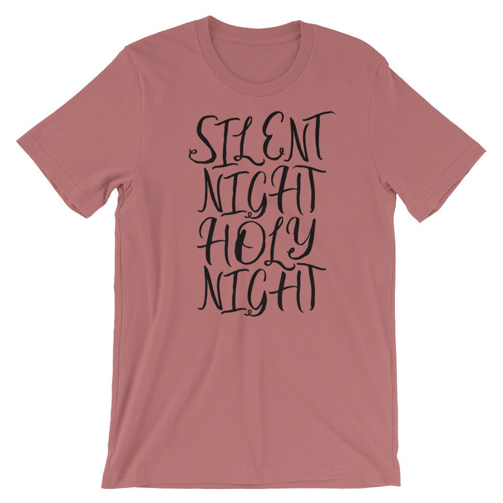 Silent Night script Unisex T-Shirt