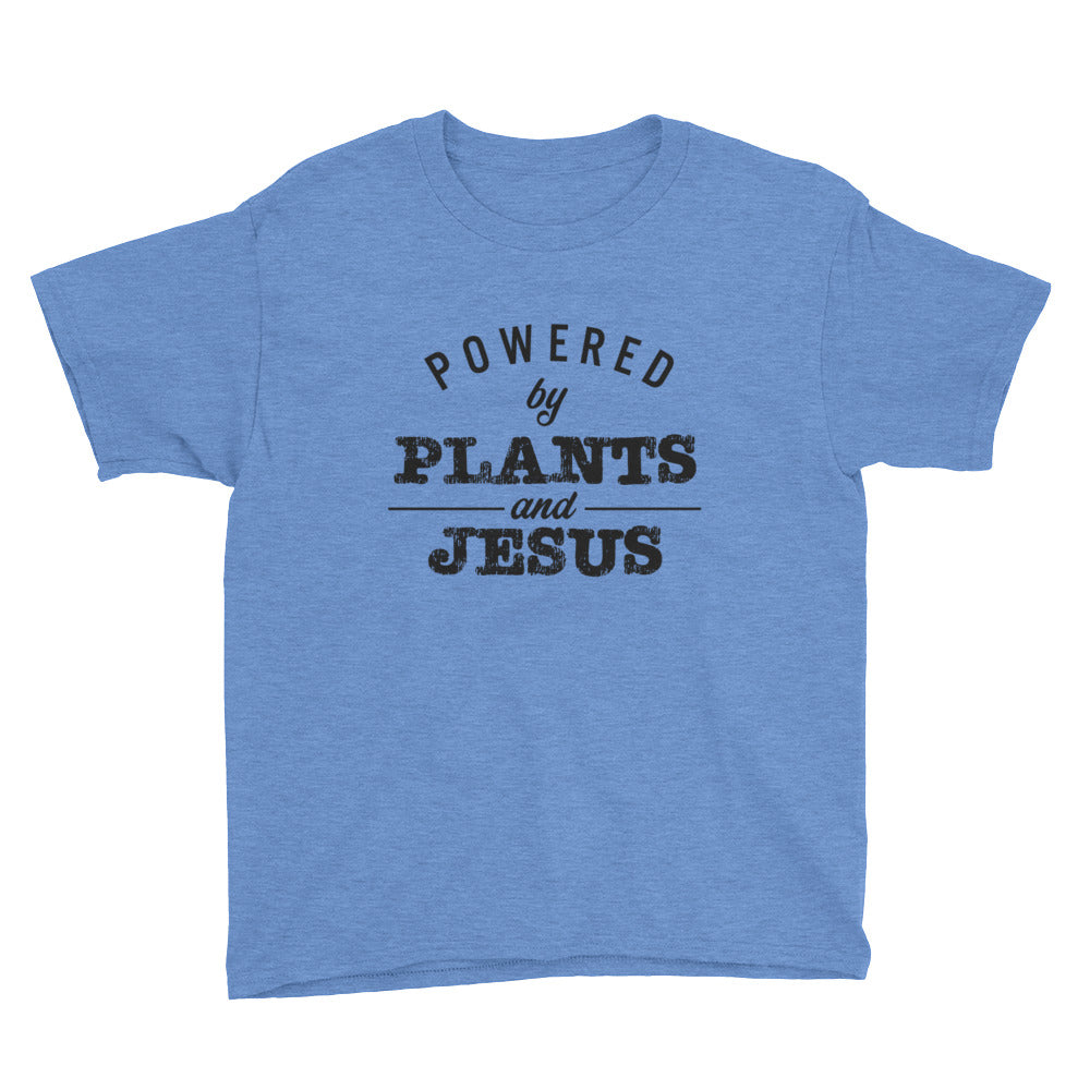 Powered by Plants and Jesus Youth Short Sleeve T-Shirt