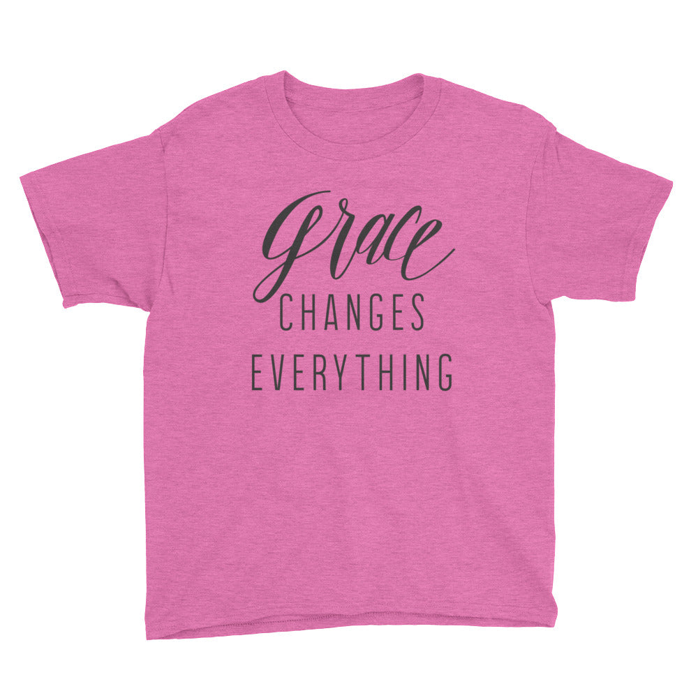 Grace changes everything Youth Short Sleeve T-Shirt